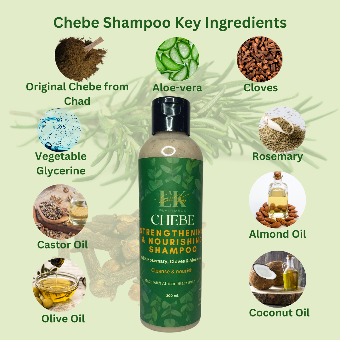 Chebe Hair Growth & Strengthening 3 in 1 Shampoo Set