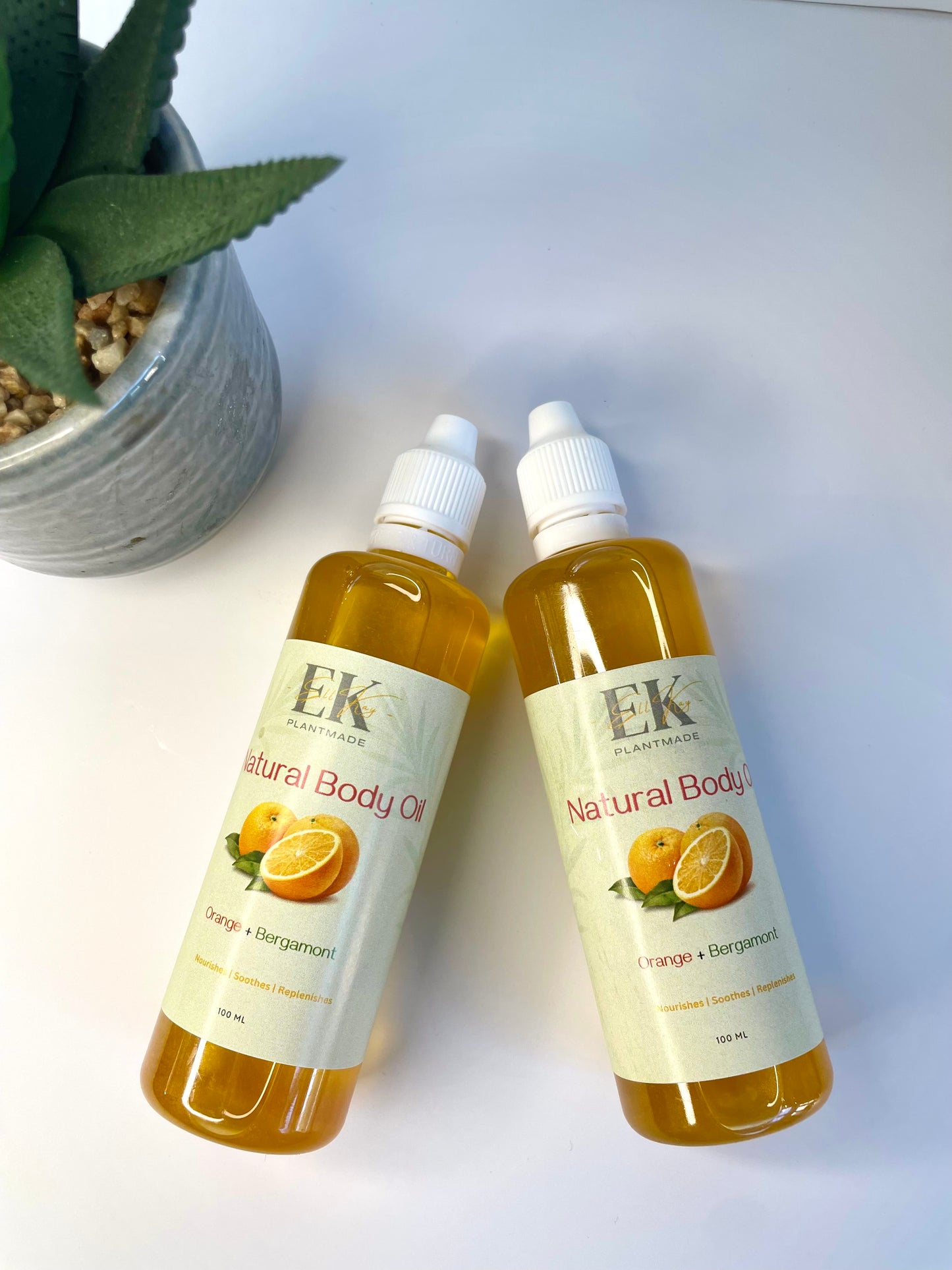Orange+Bergamot All-Natural Body Oil – Nourishes, Hydrates & Revitalizes the Skin