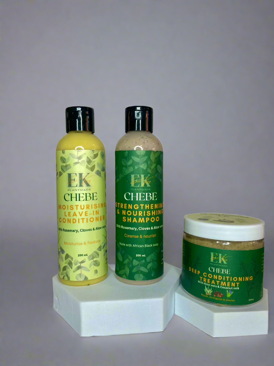 Chebe Hair Growth & Strengthening 3 in 1 Shampoo Set