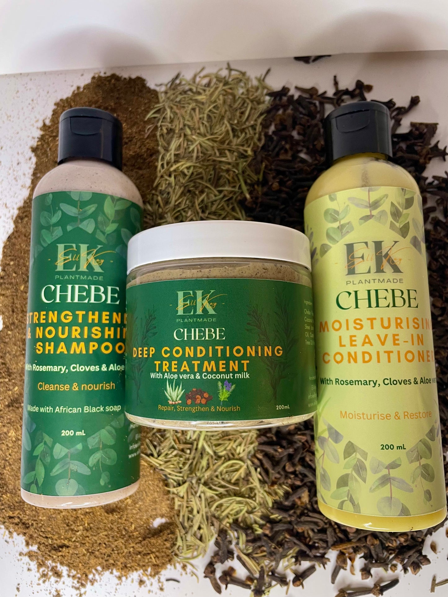 Chebe Hair Growth & Strengthening 3 in 1 Shampoo Set