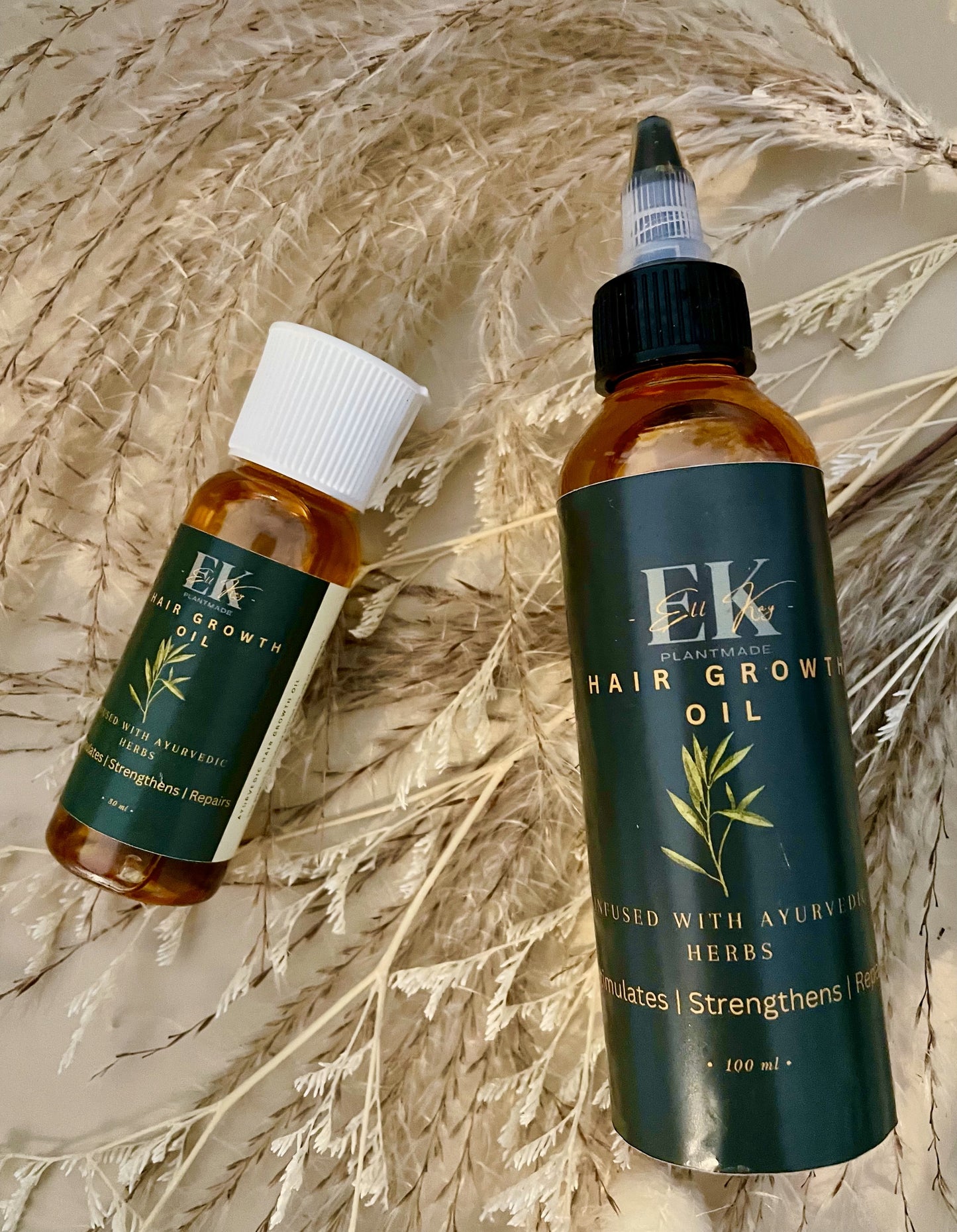 Ayurvedic Hair Growth Oil || 100% Natural Oils and Herbs for Dandruff & Hair Loss Treatment.