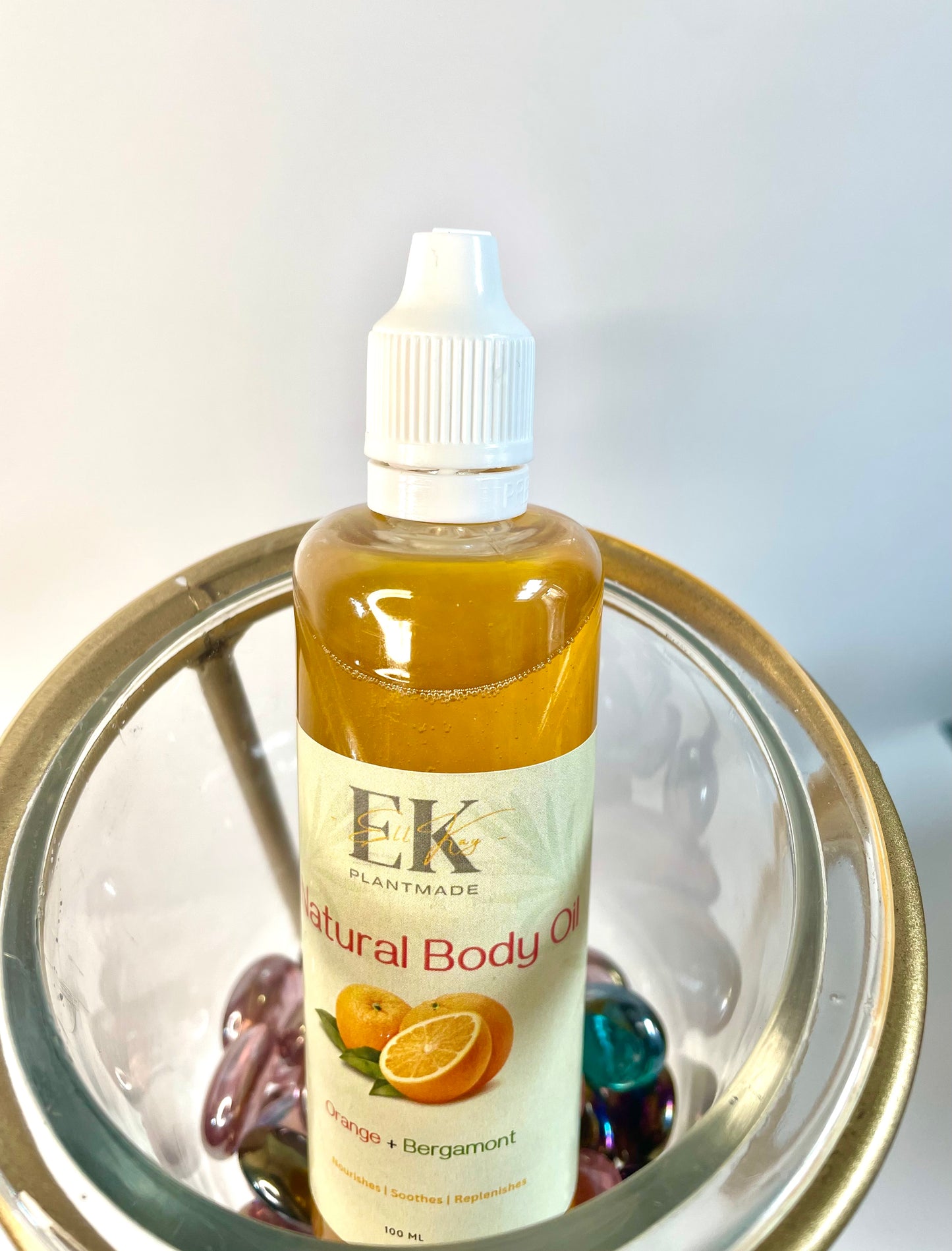 Orange+Bergamot All-Natural Body Oil – Nourishes, Hydrates & Revitalizes the Skin