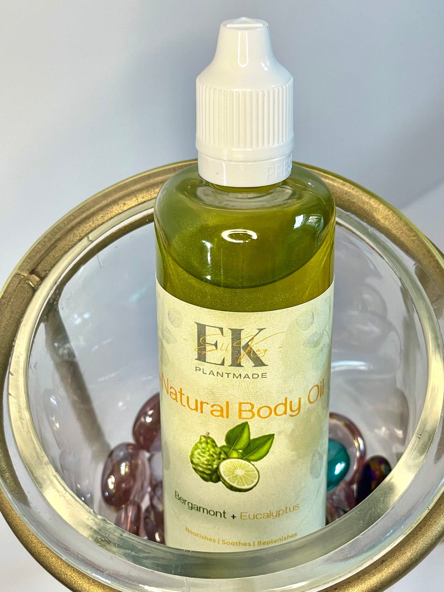 Bergamot+Eucalyptus All-Natural Body Oil – Nourishes, Hydrates & Revitalizes the Skin