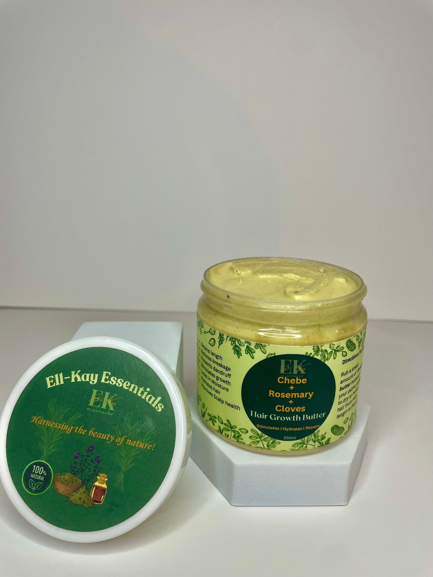 Premium Growth & Repair Hair Butter & Oil Duo – Infused with Chebe, Rosemary & Cloves