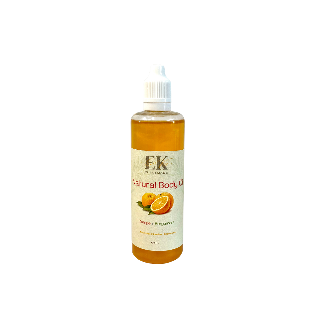 Orange+Bergamot All-Natural Body Oil – Nourishes, Hydrates & Revitalizes the Skin