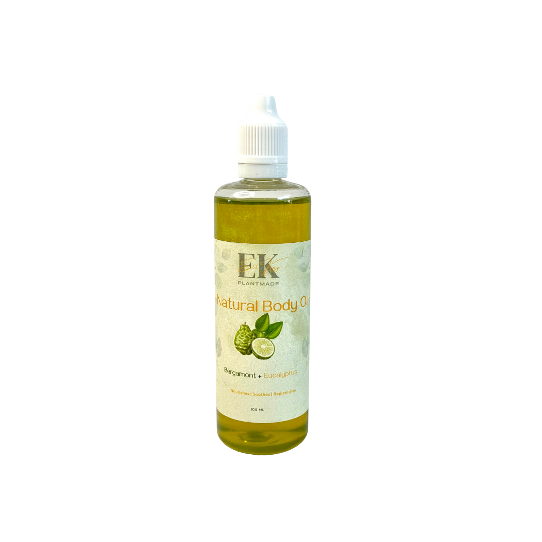 Bergamot+Eucalyptus All-Natural Body Oil – Nourishes, Hydrates & Revitalizes the Skin